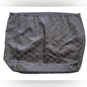 Gucci GG XL Brown Satin Drawstring Dust Bag